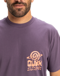 The Quiksilver Mens EV Cosmic Vibrations T-Shirt in Vintage Violet