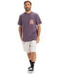 The Quiksilver Mens EV Cosmic Vibrations T-Shirt in Vintage Violet