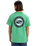 The Quiksilver Mens Circle Back T-Shirt in Green Spruce