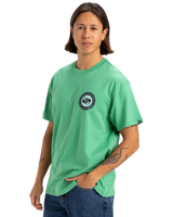 The Quiksilver Mens Circle Back T-Shirt in Green Spruce
