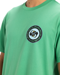 The Quiksilver Mens Circle Back T-Shirt in Green Spruce