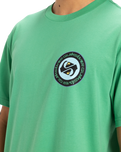The Quiksilver Mens Circle Back T-Shirt in Green Spruce