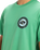 The Quiksilver Mens Circle Back T-Shirt in Green Spruce