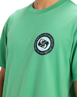 The Quiksilver Mens Circle Back T-Shirt in Green Spruce