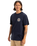 The Quiksilver Mens Circle Back T-Shirt in Dark Navy