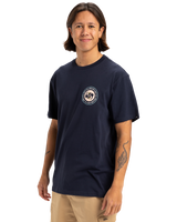 The Quiksilver Mens Circle Back T-Shirt in Dark Navy