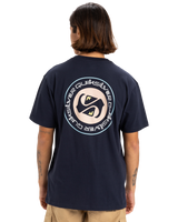 The Quiksilver Mens Circle Back T-Shirt in Dark Navy