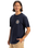 The Quiksilver Mens Circle Back T-Shirt in Dark Navy