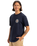 The Quiksilver Mens Circle Back T-Shirt in Dark Navy