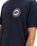 The Quiksilver Mens Circle Back T-Shirt in Dark Navy
