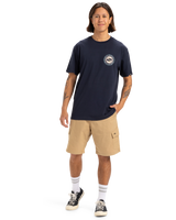 The Quiksilver Mens Circle Back T-Shirt in Dark Navy