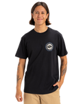 The Quiksilver Mens Circle Back T-Shirt in Black