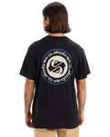 The Quiksilver Mens Circle Back T-Shirt in Black
