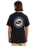 The Quiksilver Mens Circle Back T-Shirt in Black