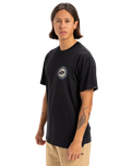 The Quiksilver Mens Circle Back T-Shirt in Black