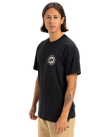 The Quiksilver Mens Circle Back T-Shirt in Black