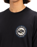 The Quiksilver Mens Circle Back T-Shirt in Black
