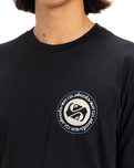 The Quiksilver Mens Circle Back T-Shirt in Black