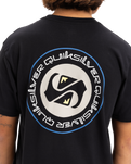 The Quiksilver Mens Circle Back T-Shirt in Black