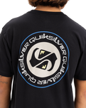 The Quiksilver Mens Circle Back T-Shirt in Black