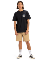 The Quiksilver Mens Circle Back T-Shirt in Black