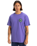 The Quiksilver Mens Circle Back T-Shirt in Dusted Peri