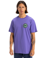 The Quiksilver Mens Circle Back T-Shirt in Dusted Peri