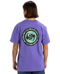 The Quiksilver Mens Circle Back T-Shirt in Dusted Peri