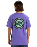 The Quiksilver Mens Circle Back T-Shirt in Dusted Peri