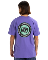 The Quiksilver Mens Circle Back T-Shirt in Dusted Peri