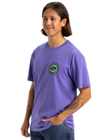 The Quiksilver Mens Circle Back T-Shirt in Dusted Peri