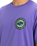 The Quiksilver Mens Circle Back T-Shirt in Dusted Peri