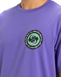 The Quiksilver Mens Circle Back T-Shirt in Dusted Peri