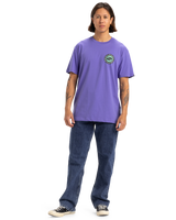 The Quiksilver Mens Circle Back T-Shirt in Dusted Peri