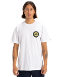 The Quiksilver Mens Circle Back T-Shirt in White