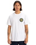 The Quiksilver Mens Circle Back T-Shirt in White