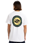The Quiksilver Mens Circle Back T-Shirt in White