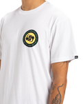 The Quiksilver Mens Circle Back T-Shirt in White