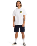 The Quiksilver Mens Circle Back T-Shirt in White