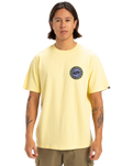 The Quiksilver Mens Circle Back T-Shirt in Popcorn