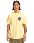 The Quiksilver Mens Circle Back T-Shirt in Popcorn