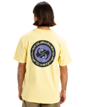 The Quiksilver Mens Circle Back T-Shirt in Popcorn