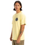 The Quiksilver Mens Circle Back T-Shirt in Popcorn