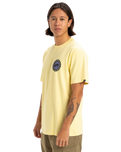 The Quiksilver Mens Circle Back T-Shirt in Popcorn