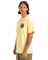 The Quiksilver Mens Circle Back T-Shirt in Popcorn
