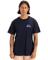 The Quiksilver Mens Window Pane T-Shirt in Dark Navy