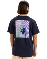 The Quiksilver Mens Window Pane T-Shirt in Dark Navy
