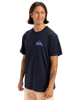 The Quiksilver Mens Window Pane T-Shirt in Dark Navy