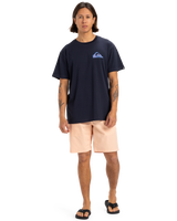 The Quiksilver Mens Window Pane T-Shirt in Dark Navy