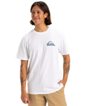 The Quiksilver Mens Window Pane T-Shirt in White